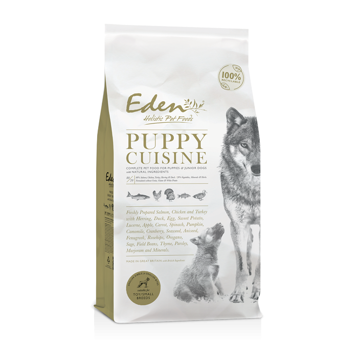 Eden puppy 2024 feeding guide