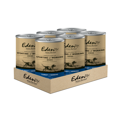 Eden Wet Food for Sporting & Working Dogs: Turkey and Herring 6x400g